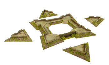 Pike&Shotte Epic Battles Star Fort Scenery Pack - fort gwiaździsty