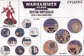 Podstawki Sector Imperialis 25 & 40mm Round Bases