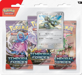 Pokemon TCG Scarlet & Violet Temporal Forces 3 Pack Blister  Cyclizar