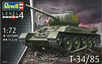 Revell 03302 T-34/85 model plastikowy do sklejenia i pomalowania