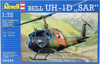 Revell 04444 śmigłowiec Bell UH-1D "SAR" Model plastikowy do złożenia, sklejenia i pomalowania