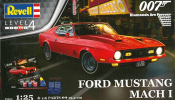 Revell 05664 Ford Mustang Mach I 007 Model Set- zestaw upominkowy z farbami i klejem