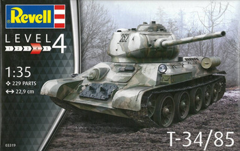 Revell 07694 Czołg T-34/85 model plastikowy do sklejenia i pomalowania.