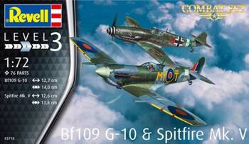 Revell 63710 Samoloty BF109 G-10 & Spitfire Mk. V Model Set