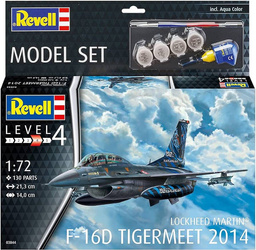 Revell 63844 F-16D Tigermeet 2014 Model Set zestaw plastikowy do sklejenia i pomalowania
