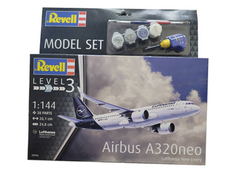 Revell 63942 Airbus A320neo Lufthansa New Livery Model Set zestaw plastikowy do sklejenia i pomalowania