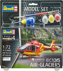 Revell 64986 Śmigłowiec EC 135 Air Glaciers Model Set