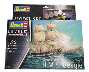 Revell 65458 H.M.S. Beagle Model Set - zestaw upominkowy z farbami i klejem