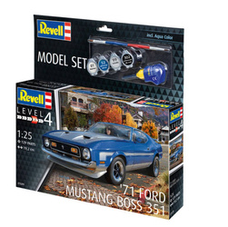 Revell 67699 Ford Mustang Boss 351 71' Model Set - zestaw upominkowy z farbami i klejem