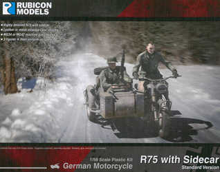 Rubicon Models 280051 German Motorcycle BMW R75 with Sidecar