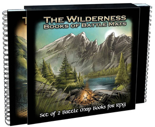 The Wilderness Books of Battle Mats RPG - 2 księgi map taktycznych