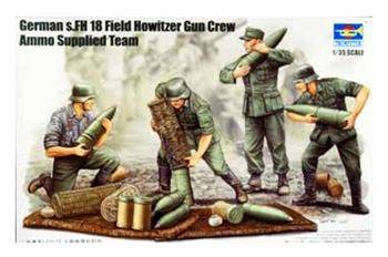 Trumpeter 00426 German Field Howitzer Gun CREW