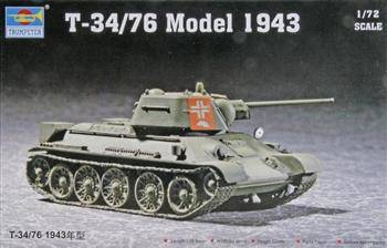 Trumpeter 07208 Soviet T-34/76 Model 1943