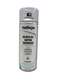 Vallejo 28532  Lakier Bezbarwny Satynowy/półmatowy Acrylic Satin Spray Varnish