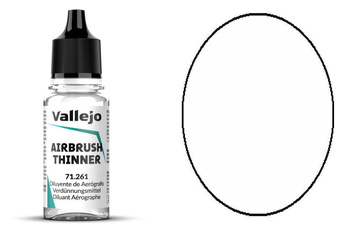 Vallejo 71261 Airbrush Thinner 18 ml Rozcieńczalnik do farb aerograf