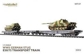 WWII German Stug E50/75 Transport Trains