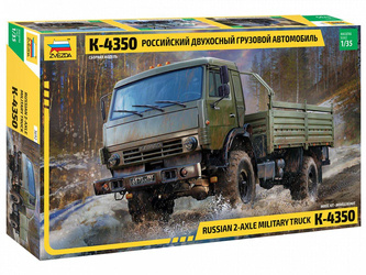 Zvezda 3692 Russian 2 Axle Military Truck K-4350