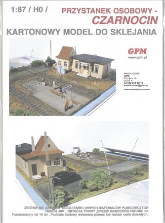  GPM H0-027 Przystanek osobowy Czarnocin model wycinany laserowo do sklejenia