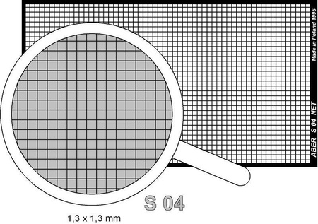 ABER S04 Siatka fototrawiona 1,3 x 1,3 mm