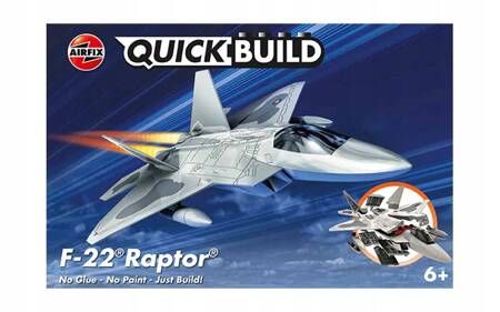 Airfix Quickbuild F-22 Raptor Plastikowy model do składania, klocki