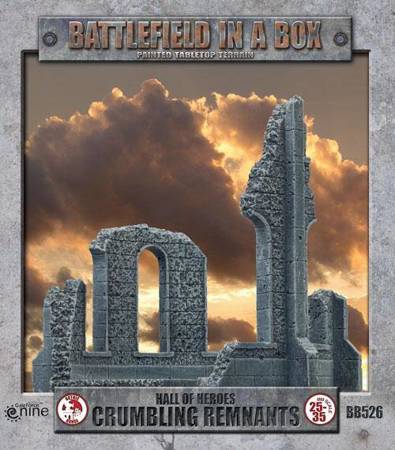 Battlefield In A Box BB526 Hall of Heroes Crumbling Remnants ruiny