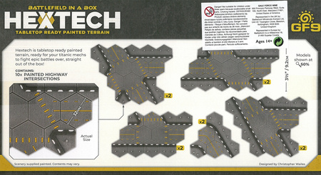 Battlefield in A Box HexTech HEXT08 Highway Intersection / drogi ROZJAZDY