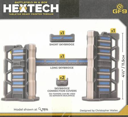 Battlefield in A Box HexTech HEXT12 Trinity City Binary Towers