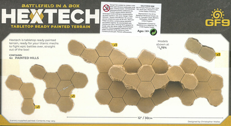 Battlefield in A Box HexTech HEXT13 Atlean Steppes 2 / wzgórza