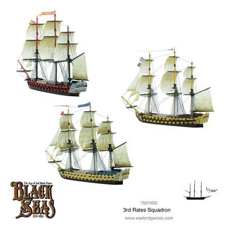 Black Seas 3rd Rates Squadron (1770-1830) - okręty liniowe 1:700
