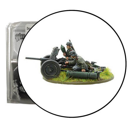 Bolt Action Blitzkrieg German Pak 36 Anti-tank Gun with stielgranate