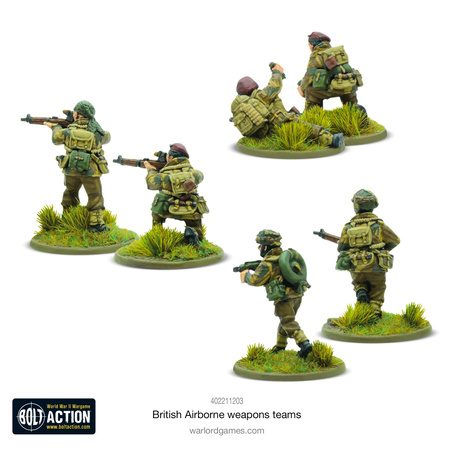 Bolt Action British Airborne Weapons Teams  + 3 kości rozkazów