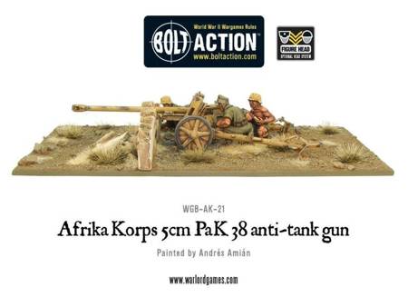 Bolt Action German Afrika Korps 5cm Pak38 Anti-Tank Gun