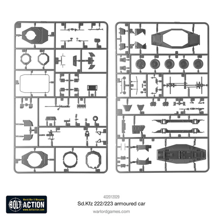 Bolt Action German Sd.Kfz 222/223 armoured car