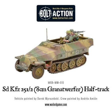 Bolt Action German Sd.Kfz 251/2 Ausf D 8cm Granatwerfen Half Track