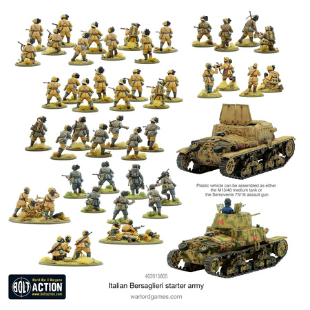 Bolt Action Italian Bersaglieri Starter Army / Bersalierzy