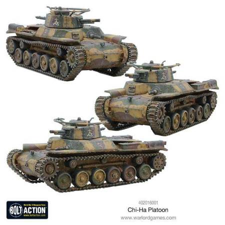Bolt Action Japanese Chi-Ha Tank Platoon