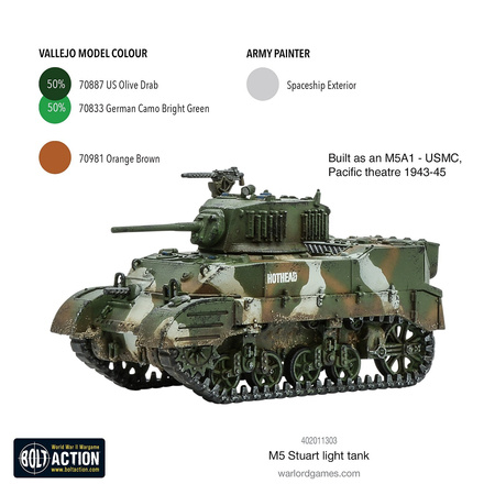 Bolt Action M5 Stuart Light Tank