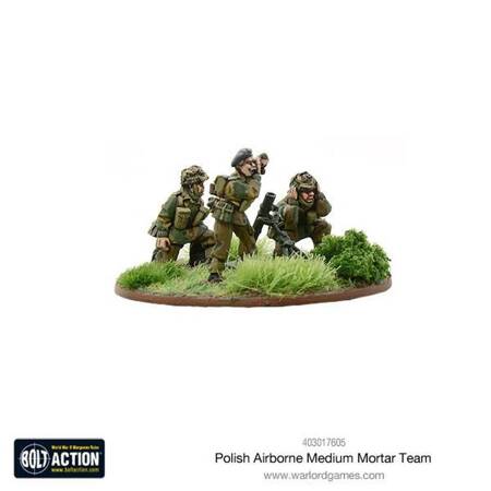 Bolt Action Polish Airborne Medium Mortar team