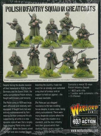 Bolt Action Polish Infantry Squad in greatcoats