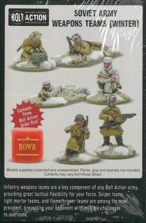 Bolt Action Soviet Army Weapons Teams (Winter)  + 3 kości rozkazów