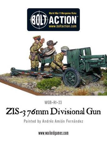 Bolt Action Soviet Army Zis 3 76mm Divisional Gun