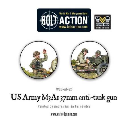 Bolt Action US Army M3A1 37mm Anti-Tank Gun