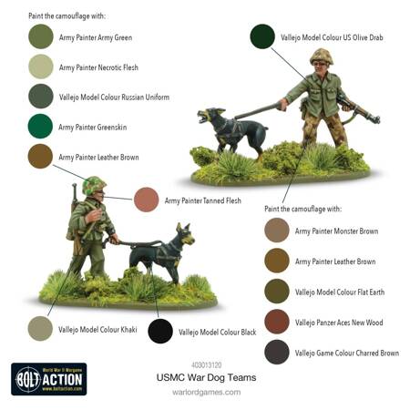 Bolt Action US Marines War Dogs Teams