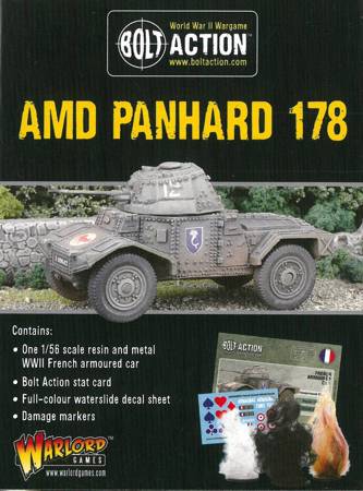 Bolt Action WWII French AMD Panhard 178 armoured car