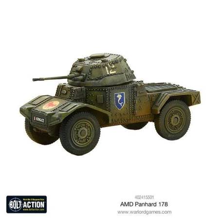 Bolt Action WWII French AMD Panhard 178 armoured car