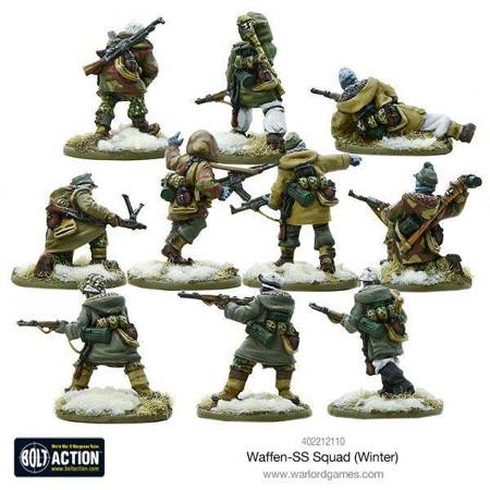 Bolt Action WWII Waffen-SS Squad (Winter)