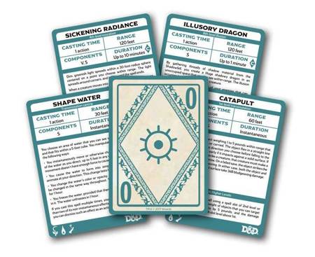 D&D 5.0 Xanathar's Guide Spellbook Cards