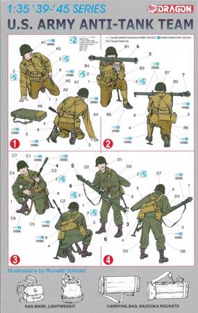 Dragon 6149 U.S. Army Anti-Tank team  zestaw plastikowy do sklejenia i pomalowania