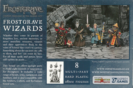 Frostgrave Wizards - modele czarodziejów 28mm