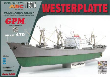 GPM 470 Westerplatte model kartonowy do sklejenia